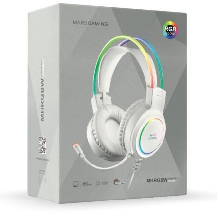 Mars Gaming MHRGBW Auriculares Gaming Blancos